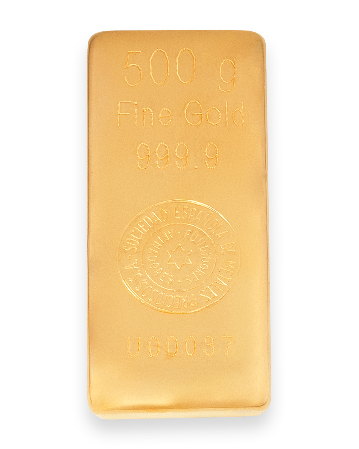 Lingote de fundici&oacute;n 500 gramos - 